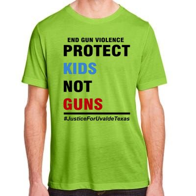 Protect Kids Not Guns Justice For Uvalde Texas Adult ChromaSoft Performance T-Shirt