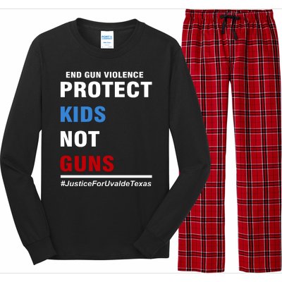 Protect Kids Not Guns Justice For Uvalde Texas Long Sleeve Pajama Set