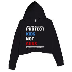 Protect Kids Not Guns Justice For Uvalde Texas Crop Fleece Hoodie