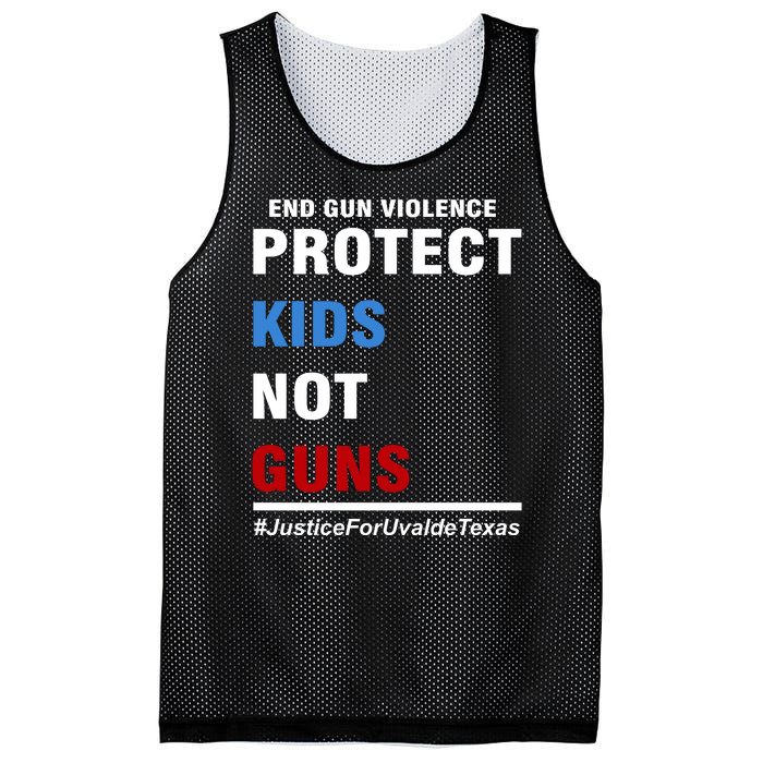 Protect Kids Not Guns Justice For Uvalde Texas Mesh Reversible Basketball Jersey Tank