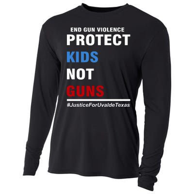 Protect Kids Not Guns Justice For Uvalde Texas Cooling Performance Long Sleeve Crew