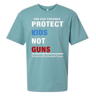 Protect Kids Not Guns Justice For Uvalde Texas Sueded Cloud Jersey T-Shirt