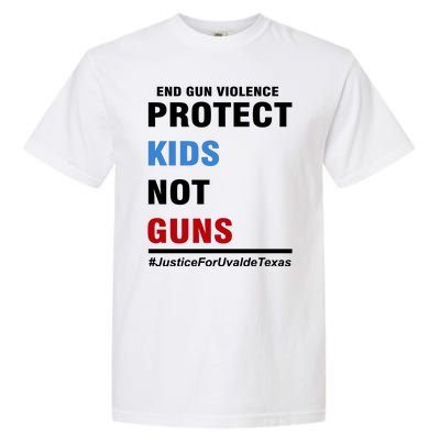 Protect Kids Not Guns Justice For Uvalde Texas Garment-Dyed Heavyweight T-Shirt