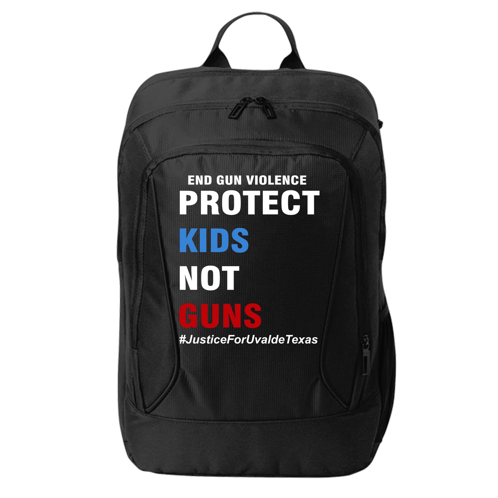 Protect Kids Not Guns #JusticeForUvalde City Backpack