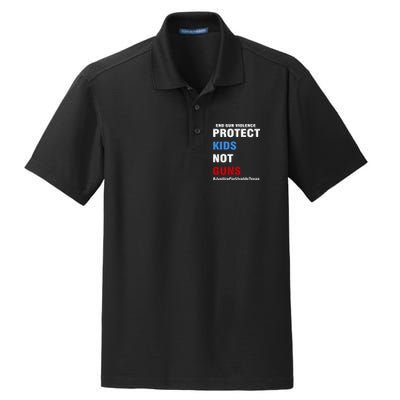 Protect Kids Not Guns #JusticeForUvalde Dry Zone Grid Polo