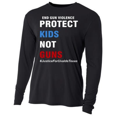 Protect Kids Not Guns #JusticeForUvalde Cooling Performance Long Sleeve Crew