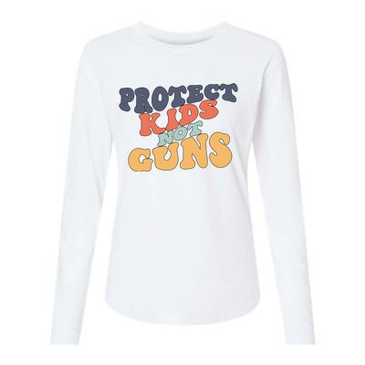 Protects Kidss Not Guns Womens Cotton Relaxed Long Sleeve T-Shirt