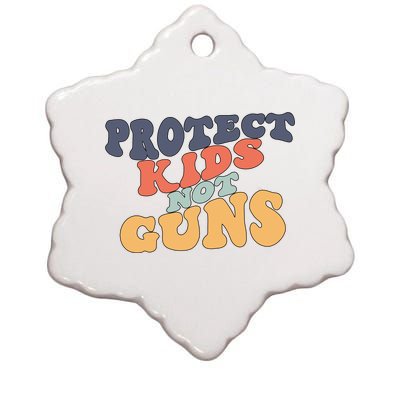 Protects Kidss Not Guns Ceramic Star Ornament