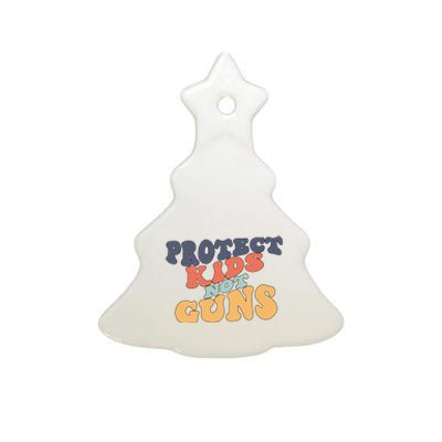 Protects Kidss Not Guns Ceramic Tree Ornament