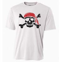 Pirate Kids Or Adults Crossbones And Skull Cooling Performance Crew T-Shirt