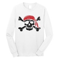 Pirate Kids Or Adults Crossbones And Skull Long Sleeve Shirt