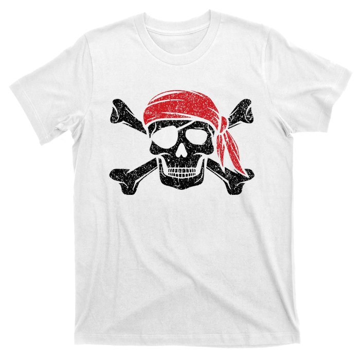 Pirate Kids Or Adults Crossbones And Skull T-Shirt