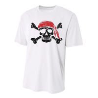 Pirate Kids Or Adults Crossbones And Skull Performance Sprint T-Shirt