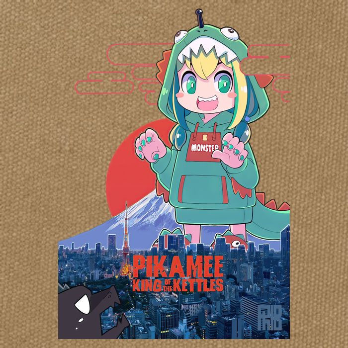 Pikamee King Of The Kettles Cotton Canvas Backpack