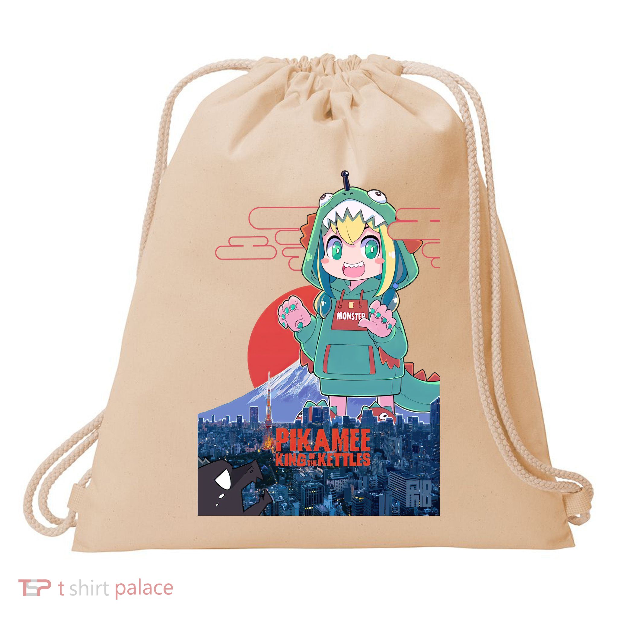 Pikamee King Of The Kettles Drawstring Bag