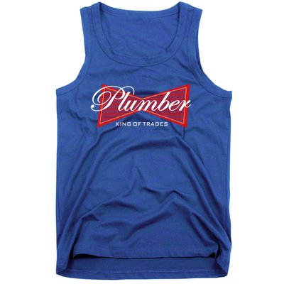 Plumber King Of Trades Cool Gift Funny Gift For Plumbers Gift Tank Top