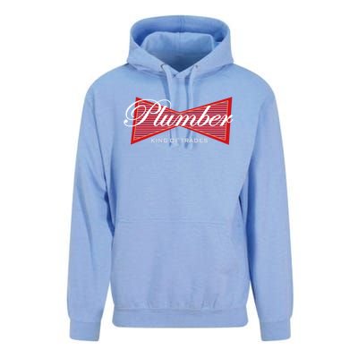 Plumber King Of Trades Cool Gift Funny Gift For Plumbers Gift Unisex Surf Hoodie