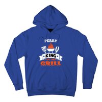 Perry King Of The Grill Grilling Bbq Chef Master Cooking Gift Hoodie