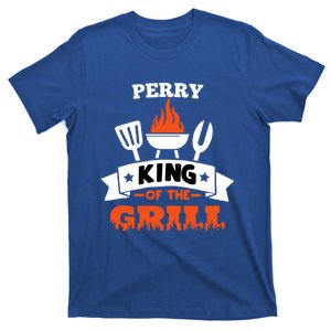 Perry King Of The Grill Grilling Bbq Chef Master Cooking Gift T-Shirt