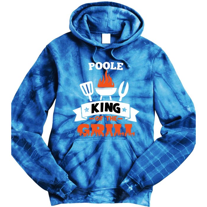 Poole King Of The Grill Grilling Bbq Chef Master Cooking Gift Tie Dye Hoodie