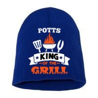 Potts King Of The Grill Grilling Bbq Chef Master Cooking Gift Short Acrylic Beanie