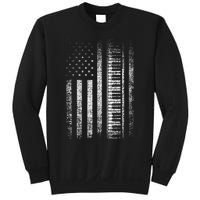 Patriotic Keyboard Player Keyboardist Keyboarder Usa Flag Sweatshirt