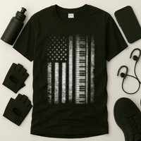 Patriotic Keyboard Player Keyboardist Keyboarder Usa Flag T-Shirt
