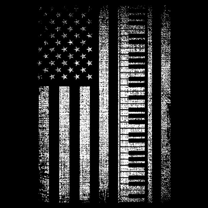 Patriotic Keyboard Player Keyboardist Keyboarder Usa Flag T-Shirt