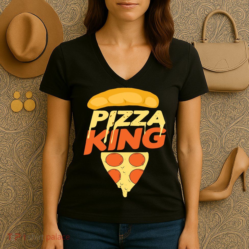 Pizza King Women's V-Neck T-Shirt