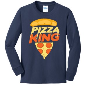 Pizza King Kids Long Sleeve Shirt