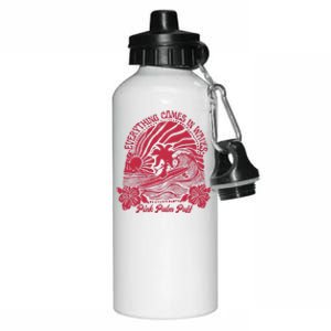 Pin K Palm Puff Aluminum Water Bottle