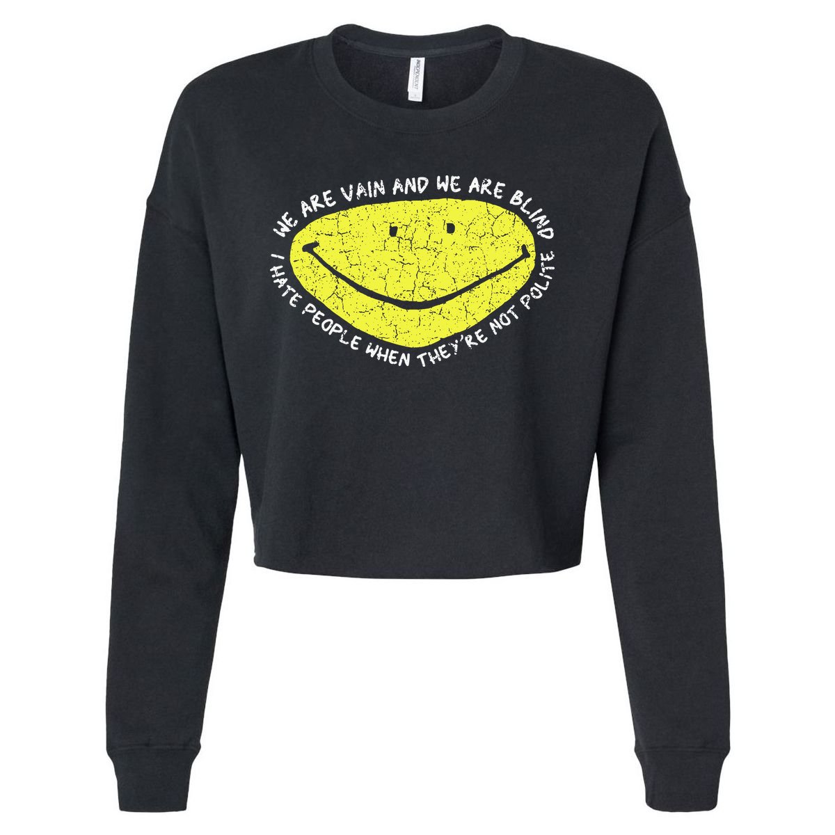 Psycho Killer Cropped Pullover Crew