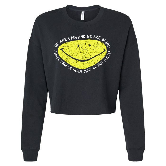Psycho Killer Cropped Pullover Crew