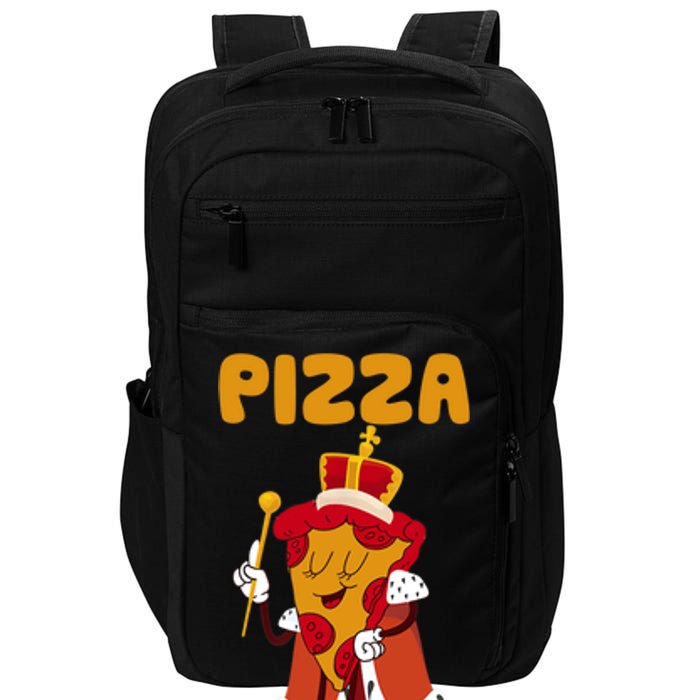 Pizza King, Pizza Lover Tee, Cute Pizza Impact Tech Backpack