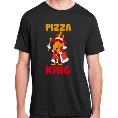 Pizza King, Pizza Lover Tee, Cute Pizza Adult ChromaSoft Performance T-Shirt