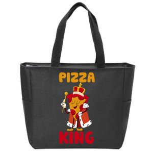 Pizza King, Pizza Lover Tee, Cute Pizza Zip Tote Bag