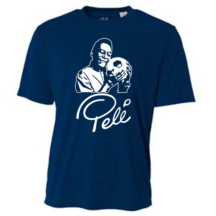 Pele, King Pele Brazil Brasil Football Legend Footy Soccer All Time Cooling Performance Crew T-Shirt