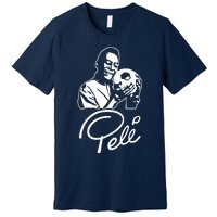 Pele, King Pele Brazil Brasil Football Legend Footy Soccer All Time Premium T-Shirt