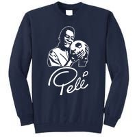 Pele, King Pele Brazil Brasil Football Legend Footy Soccer All Time Tall Sweatshirt