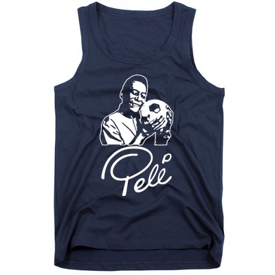 Pele, King Pele Brazil Brasil Football Legend Footy Soccer All Time Tank Top