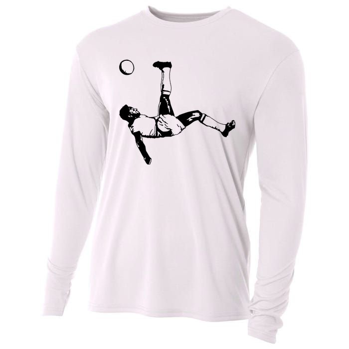 Pele, King Pele Brazil Brasil Football Legend Footy Soccer All Time Cooling Performance Long Sleeve Crew