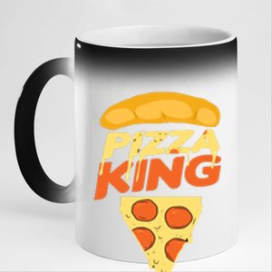 Pizza King 11oz Black Color Changing Mug