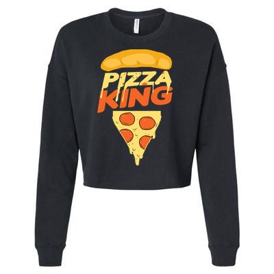 Pizza King Cropped Pullover Crew