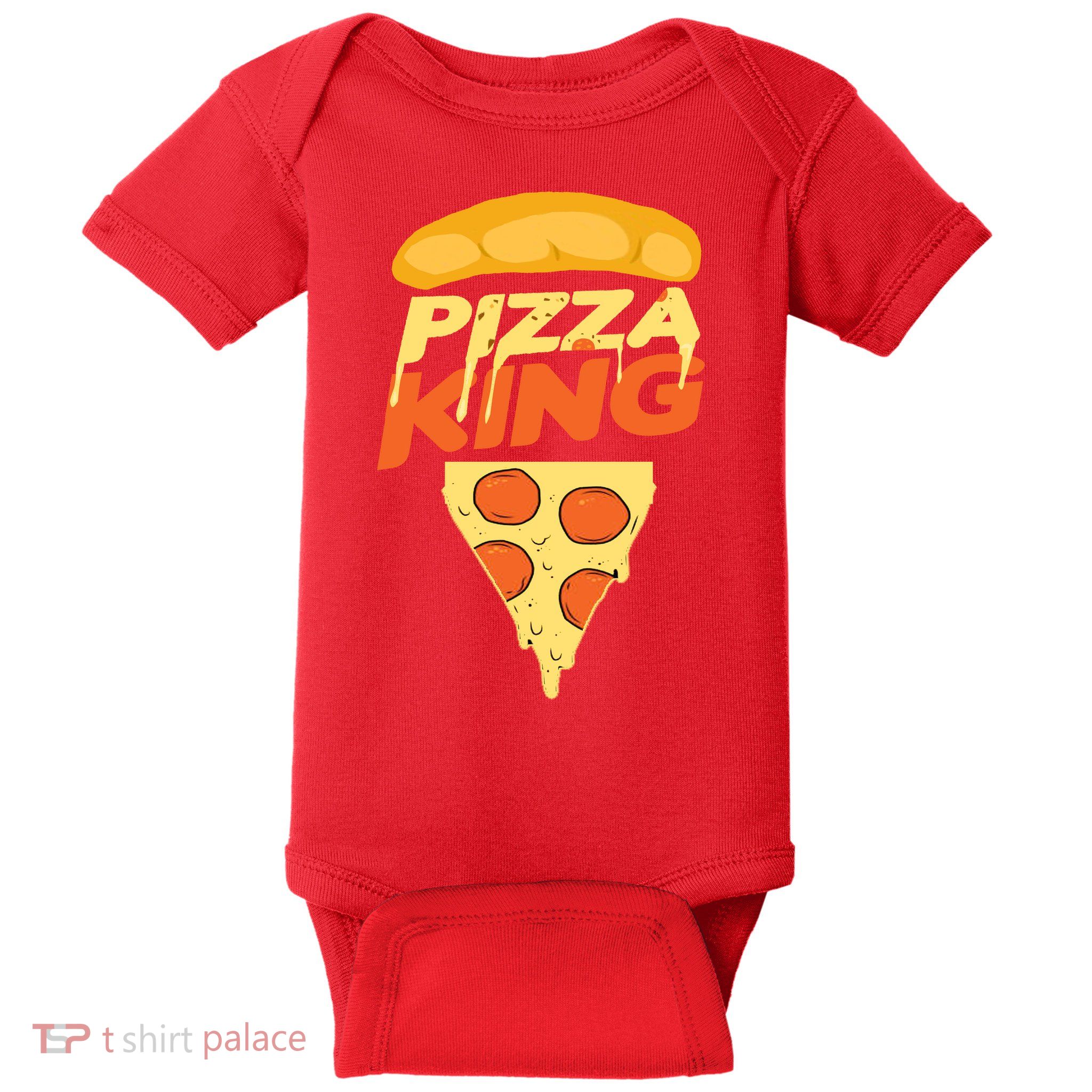Pizza King Baby Bodysuit