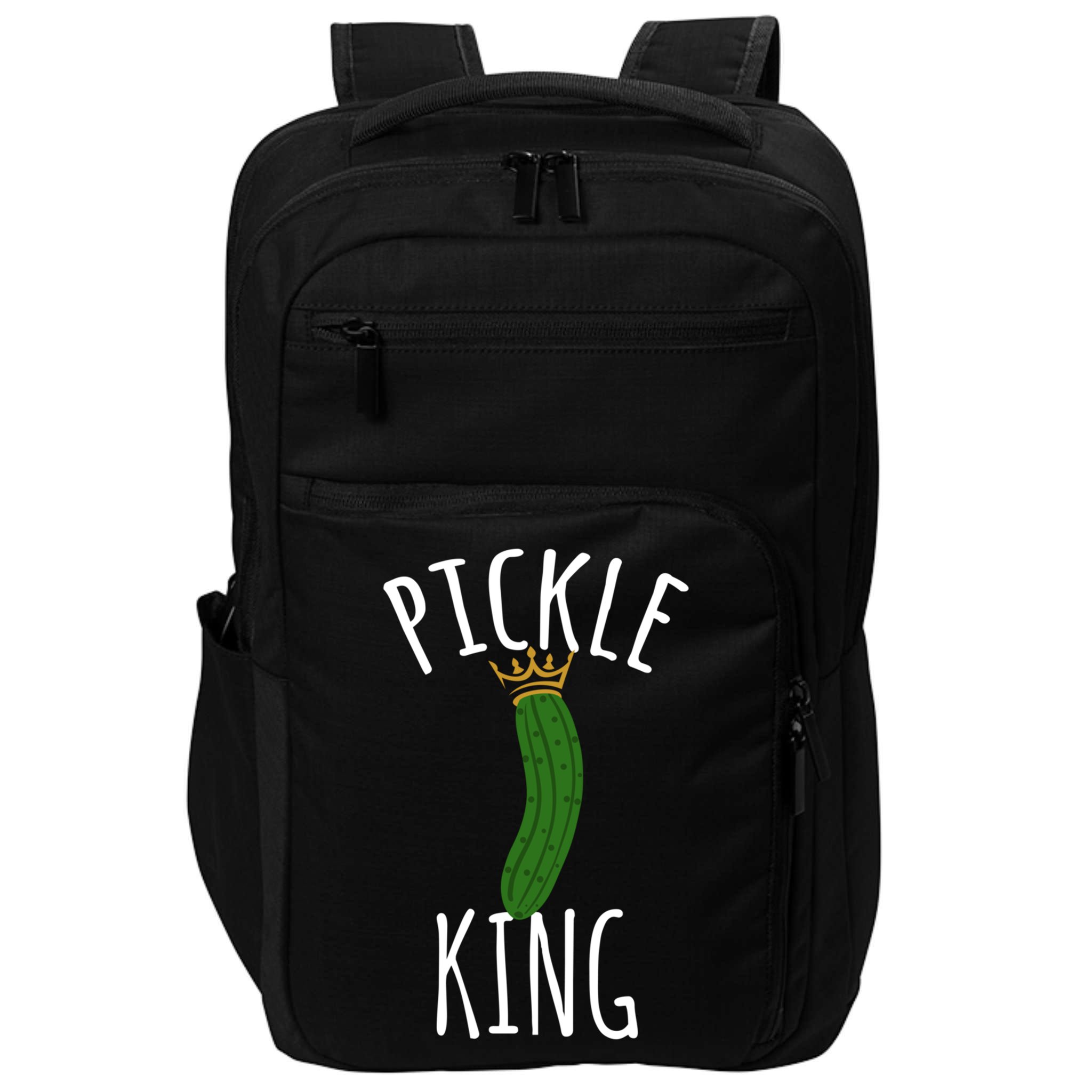 Pickle King Pickles Vegan Pickle Gift Impact Tech Backpack