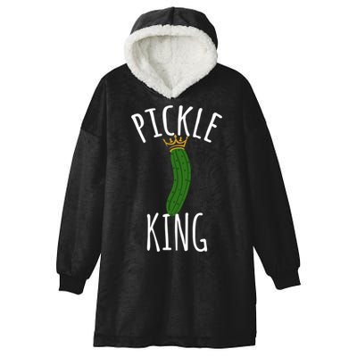 Pickle King Pickles Vegan Pickle Gift Hooded Wearable Blanket