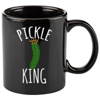 Pickle King Pickles Vegan Pickle Gift 11oz C Handle Ceramic Mug