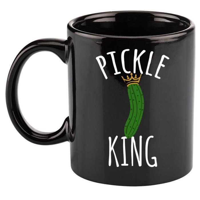 Pickle King Pickles Vegan Pickle Gift 11oz C Handle Ceramic Mug