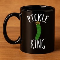 Pickle King Pickles Vegan Pickle Gift 11oz C Handle Ceramic Mug