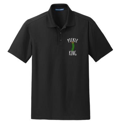 Pickle King Pickles Vegan Pickle Gift Dry Zone Grid Polo